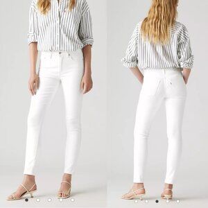 (NWOT) Levi's 721 High Rise Skinny Jeans White Size 29